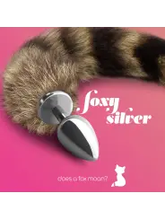 PLUG ANAL COM CAUDA FOXY SILVER METAL CRUSHIOUS