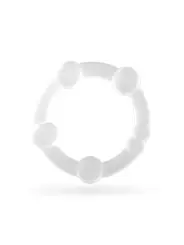 SET DE ANÉIS PENIANOS TRIPLE BEAD TRANSPARENTES CRUSHIOUS