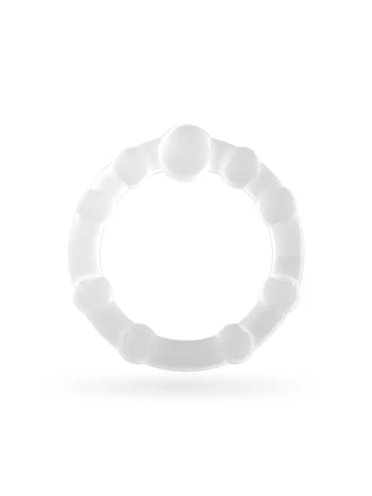 SET DE ANÉIS PENIANOS TRIPLE BEAD TRANSPARENTES CRUSHIOUS