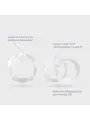 SET DE ANÉIS PENIANOS TRIPLE BEAD TRANSPARENTES CRUSHIOUS
