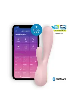 VIBRADOR MONO FLEX COM APP E BLUETOOTH SATISFYER MALVA