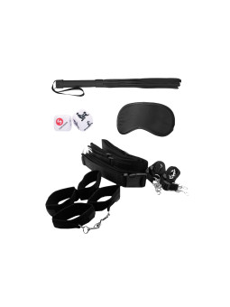 KIT DE RESTRIÇÃO BONDAGE BELT RESTRAINT SYSTEM OUCH! PRETO