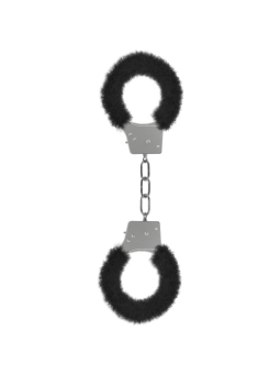 ALGEMAS COM PELUCHE BEGINNER'S FURRY HANDCUFFS PRETAS