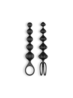 CONJUNTO DE 2 TIRAS LOVE BEADS SATISFYER PRETAS