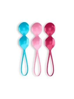 CONJUNTO DE 3 BOLAS BEN-WA V BALLS SATISFYER COLORIDAS
