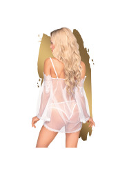 CAMISA DE NOITE E CUECA LIP SMACKER PENTHOUSE BRANCA