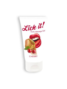 LUBRIFICANTE BEIJÁVEL LICK-IT CEREJA 50ML