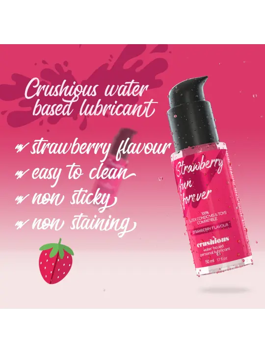 LUBRIFICANTE COM SABOR A MORANGO 50 ML CRUSHIOUS