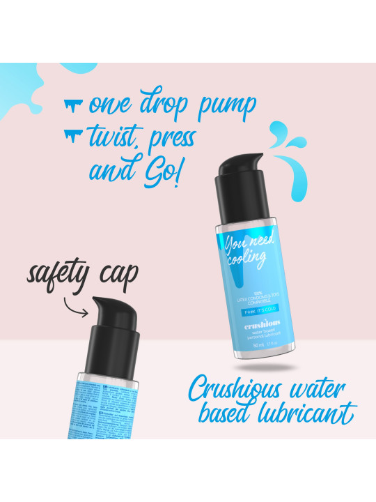 LUBRIFICANTE COM EFEITO FRIO 50 ML CRUSHIOUS