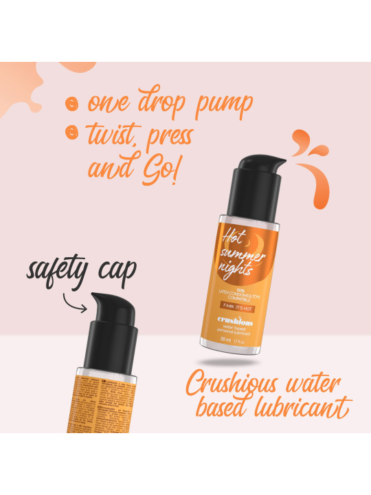 LUBRIFICANTE COM EFEITO CALOR 50 ML CRUSHIOUS
