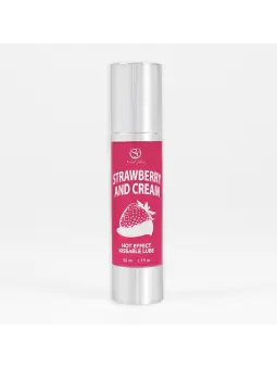 LUBRIFICANTE DE EFEITO CALOR COM SABOR A MORANGO COM NATAS 50 ML SECRET PLAY