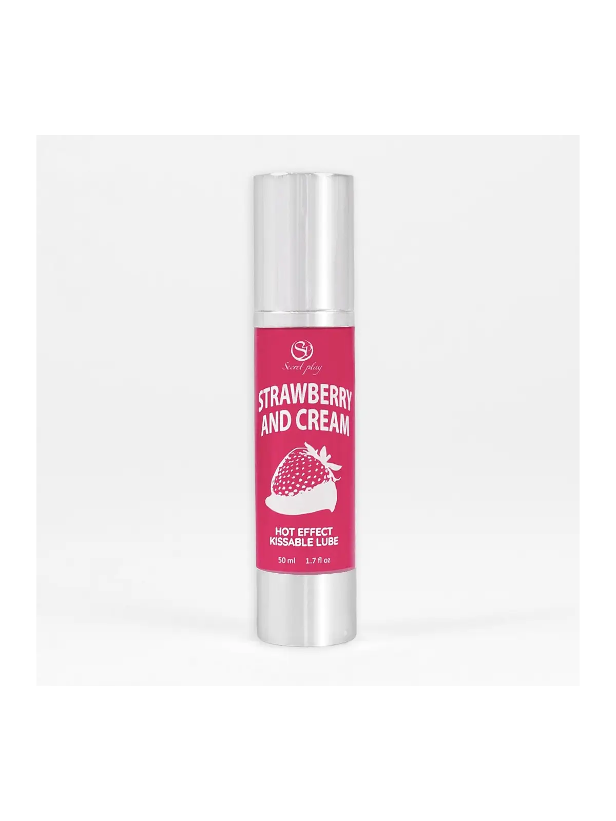 LUBRIFICANTE DE EFEITO CALOR COM SABOR A MORANGO COM NATAS 50 ML SECRET PLAY