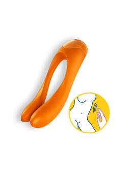 VIBRADOR CANDY CANE SATISFYER LARANJA