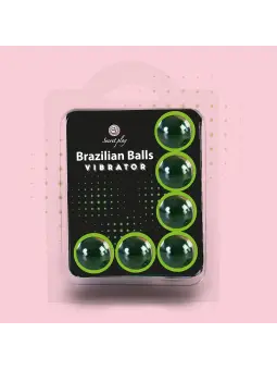 BOLAS LUBRIFICANTES BRAZILIAN BALLS SHOCK EFEITO VIBRADOR 6 X 4GR