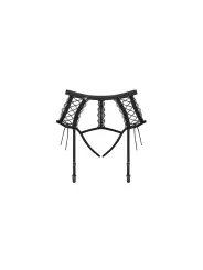 CINTO DE LIGAS E TANGA BRAVELLE OBSSESSIVE PRETO