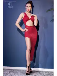 VESTIDO CR-4445 VERMELHO