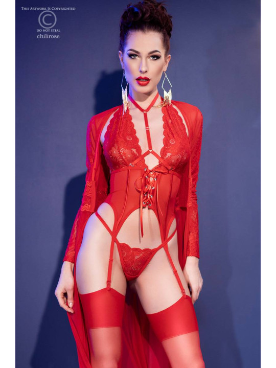 CORPETE E TANGA CR-4419 VERMELHO CORPETE E TANGA CR-4419 VERMELHO