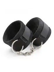 ALGEMAS DE VELCRO TOUGH LOVE COM CORRENTE DE 40CM EXTRA CRUSHIOUS PRETAS
