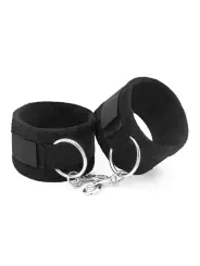 ALGEMAS DE VELCRO TOUGH LOVE COM CORRENTE DE 40CM EXTRA CRUSHIOUS PRETAS
