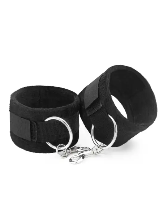 ALGEMAS DE VELCRO TOUGH LOVE COM CORRENTE DE 40CM EXTRA CRUSHIOUS PRETAS
