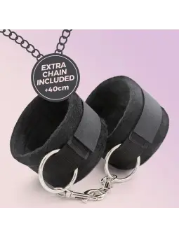 ALGEMAS DE VELCRO TOUGH LOVE COM CORRENTE DE 40CM EXTRA CRUSHIOUS PRETAS