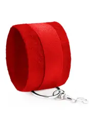 ALGEMAS DE VELCRO TOUGH LOVE COM CORRENTE DE 40CM EXTRA CRUSHIOUS VERMELHAS