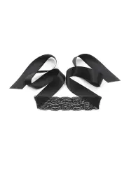 CONJUNTO DE RENDA PRETA LACE ME UP CRUSHIOUS