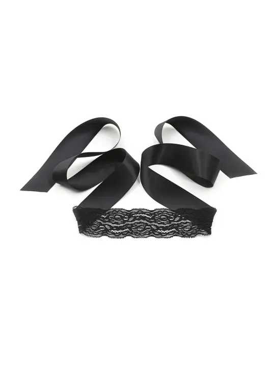 CONJUNTO DE RENDA PRETA LACE ME UP CRUSHIOUS