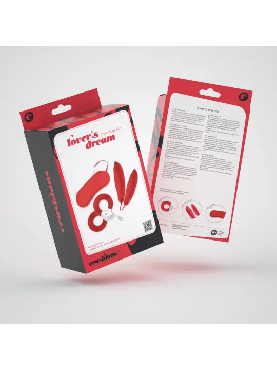 KIT BONDAGE LOVER'S DREAM CRUSHIOUS VERMELHO