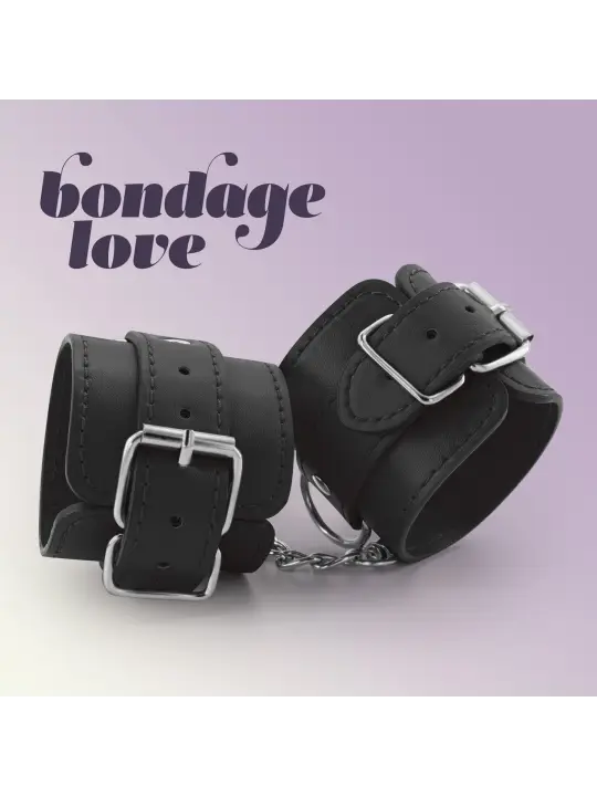 ALGEMAS DE COURO BONDAGE LOVE CRUSHIOUS PRETAS