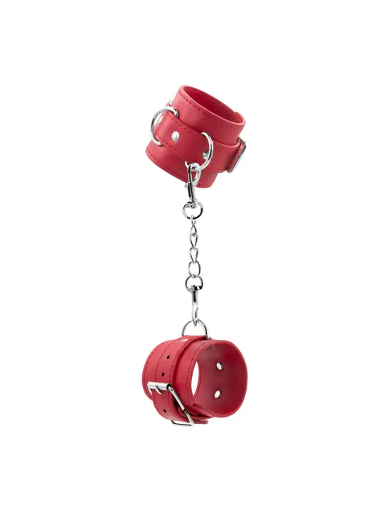 ALGEMAS DE COURO BONDAGE LOVE CRUSHIOUS VERMELHAS