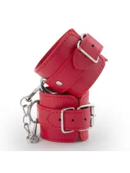 ALGEMAS DE COURO BONDAGE LOVE CRUSHIOUS VERMELHAS