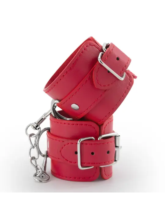 ALGEMAS DE COURO BONDAGE LOVE CRUSHIOUS VERMELHAS