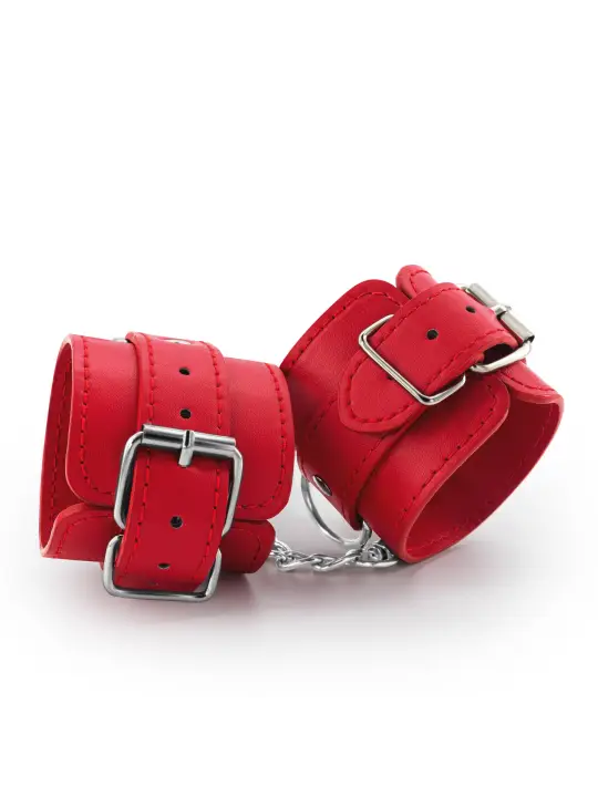 ALGEMAS DE COURO BONDAGE LOVE CRUSHIOUS VERMELHAS