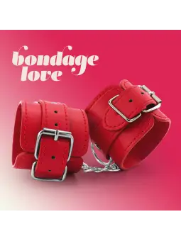 ALGEMAS DE COURO BONDAGE LOVE CRUSHIOUS VERMELHAS