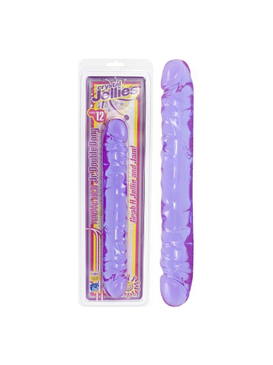 DILDO DUPLO JR. DOUBLE DONG 12'' ROXO