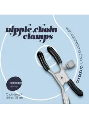 PINÇAS PARA MAMILOS SILVER NIPPLE CHAIN CLAMPS CRUSHIOUS