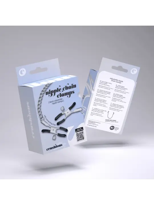 PINÇAS PARA MAMILOS SILVER NIPPLE CHAIN CLAMPS CRUSHIOUS