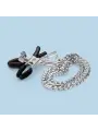PINÇAS PARA MAMILOS SILVER NIPPLE CHAIN CLAMPS CRUSHIOUS