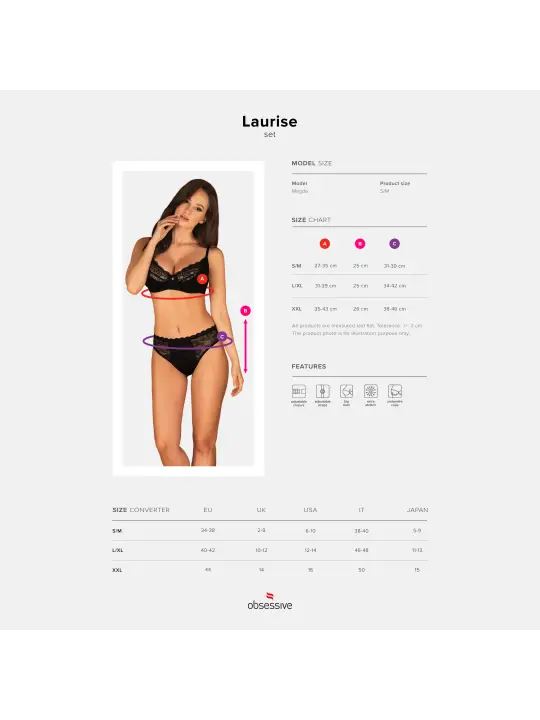CONJUNTO LAURISE OBSESSIVE PRETO