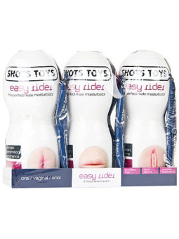 PACK DE 3 MASTURBADORES EASY RIDER