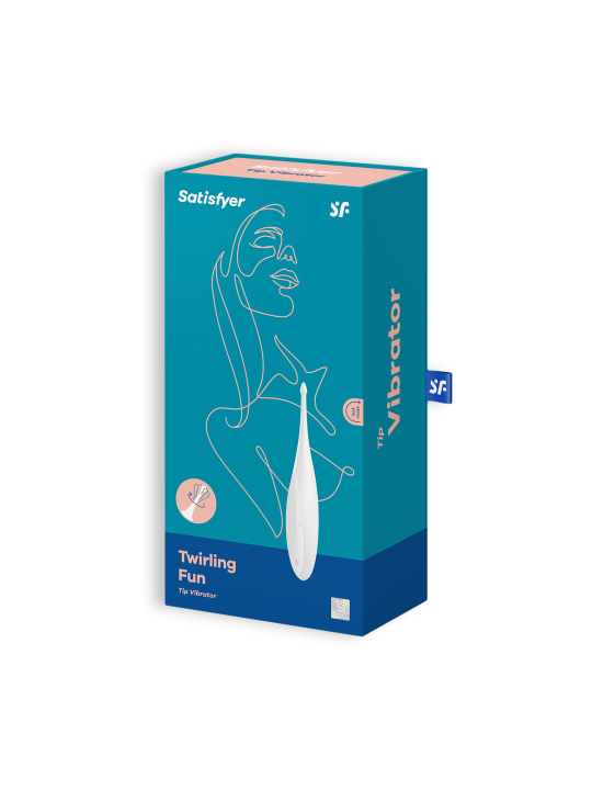 VIBRADOR TWIRLING FUN SATISFYER BRANCO VIBRADOR TWIRLING FUN SATISFYER BRANCO