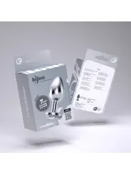 PLUG ANAL JOIA BIJOU TRANSPARENTE PEQUENO CRUSHIOUS COM BOLSA AVELUDADA GRÁTIS