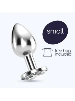 PLUG ANAL JOIA BIJOU TRANSPARENTE PEQUENO CRUSHIOUS COM BOLSA AVELUDADA GRÁTIS