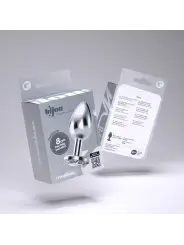 PLUG ANAL JOIA BIJOU TRANSPARENTE MÉDIO CRUSHIOUS COM BOLSA AVELUDADA GRÁTIS