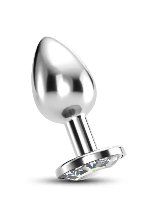 PLUG ANAL JOIA BIJOU TRANSPARENTE GRANDE CRUSHIOUS COM BOLSA AVELUDADA GRÁTIS