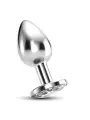 PLUG ANAL JOIA BIJOU TRANSPARENTE GRANDE CRUSHIOUS COM BOLSA AVELUDADA GRÁTIS