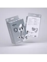 PLUG ANAL JOIA BIJOU TRANSPARENTE GRANDE CRUSHIOUS COM BOLSA AVELUDADA GRÁTIS