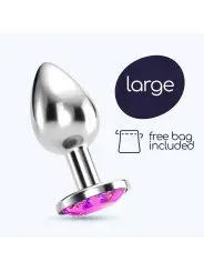 PLUG ANAL JOIA BIJOU ROSA GRANDE CRUSHIOUS COM BOLSA AVELUDADA GRÁTIS