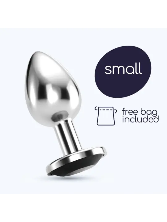 PLUG ANAL JOIA BIJOU PRETO PEQUENO CRUSHIOUS COM BOLSA AVELUDADA GRÁTIS